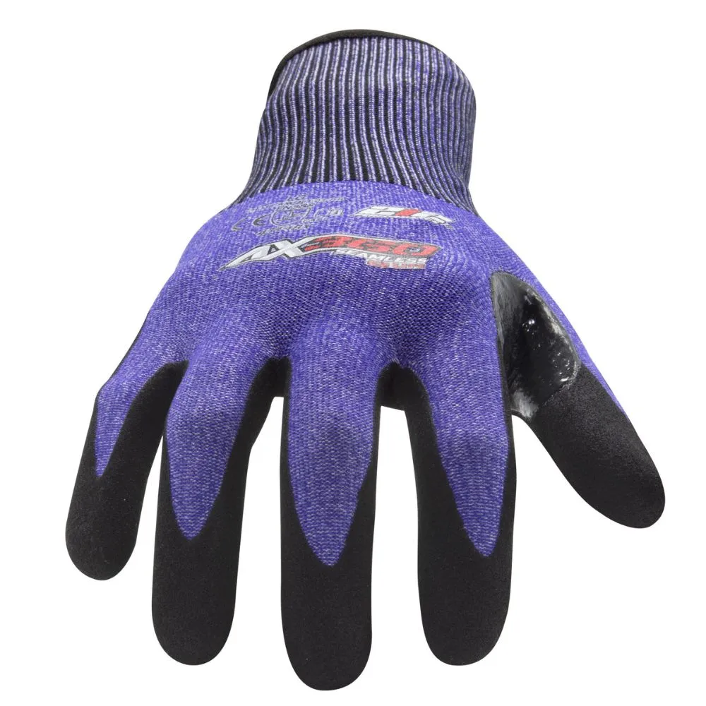 212 Performance AXLTC3-03-012 AX360 Seamless Knit Cut 3 Lite Gloves, 2X-Large Blue