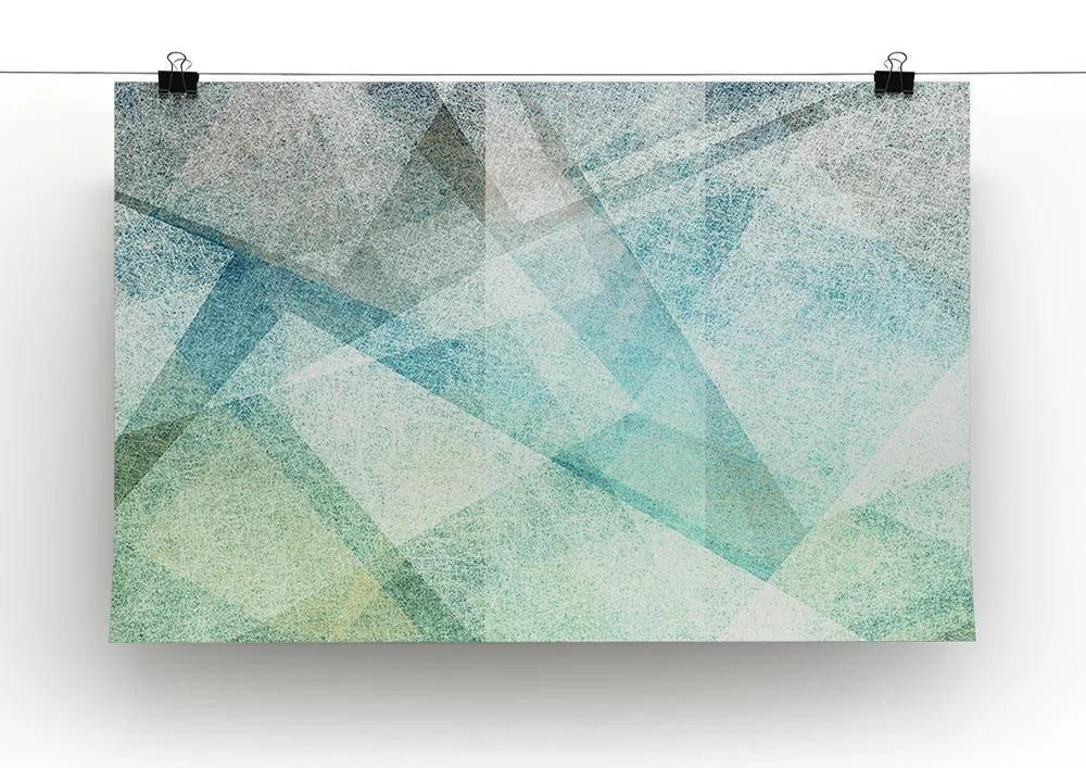 Abstract paper geometric Canvas Print or Poster