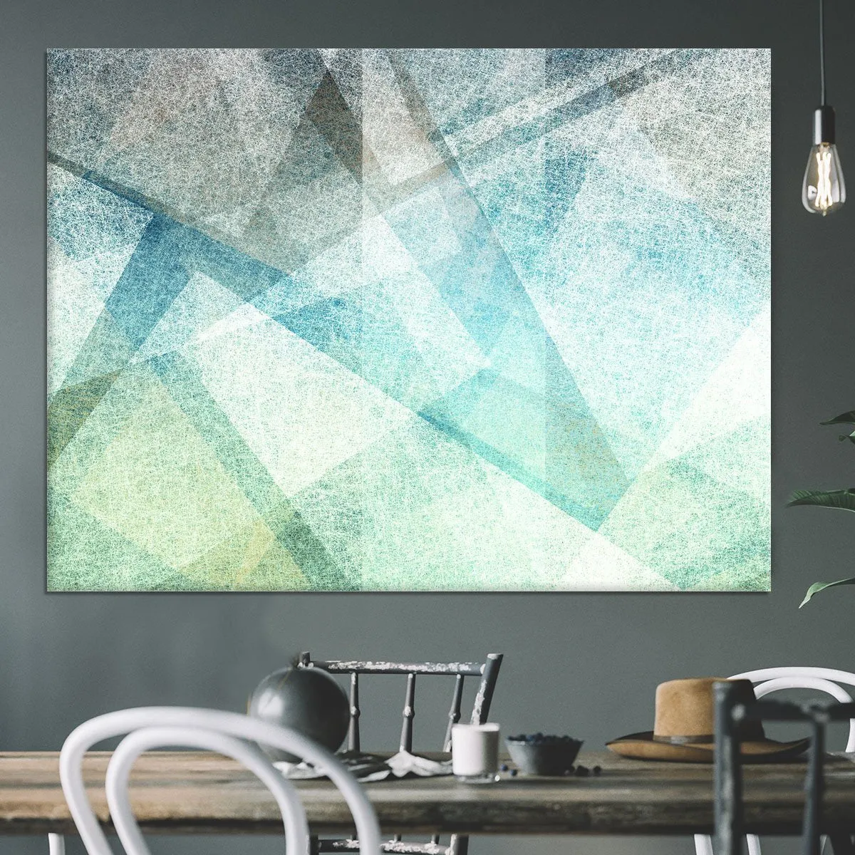 Abstract paper geometric Canvas Print or Poster