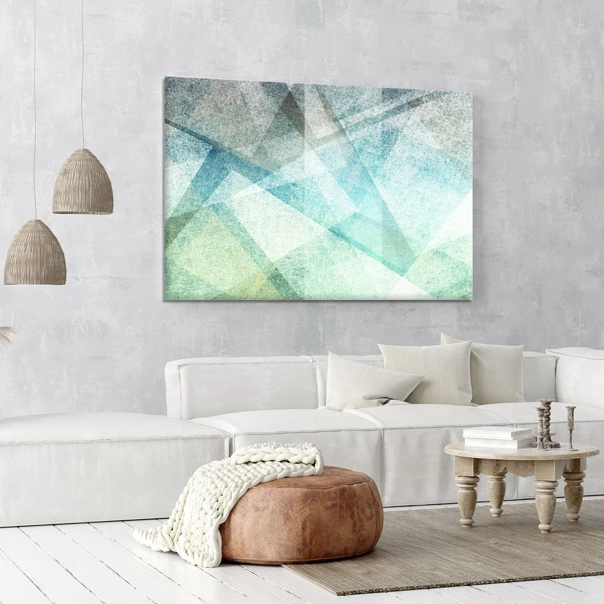 Abstract paper geometric Canvas Print or Poster