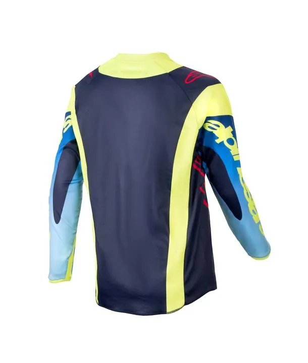 Alpinestars MX24 Youth Racer Hoen Jersey Yellow Blue