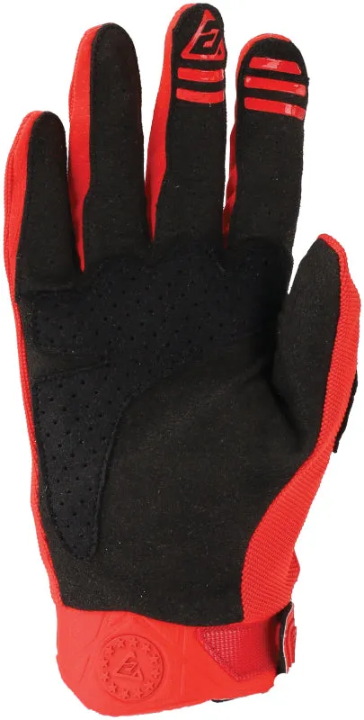 Answer 25 Peak Gloves Black/Red - Medium