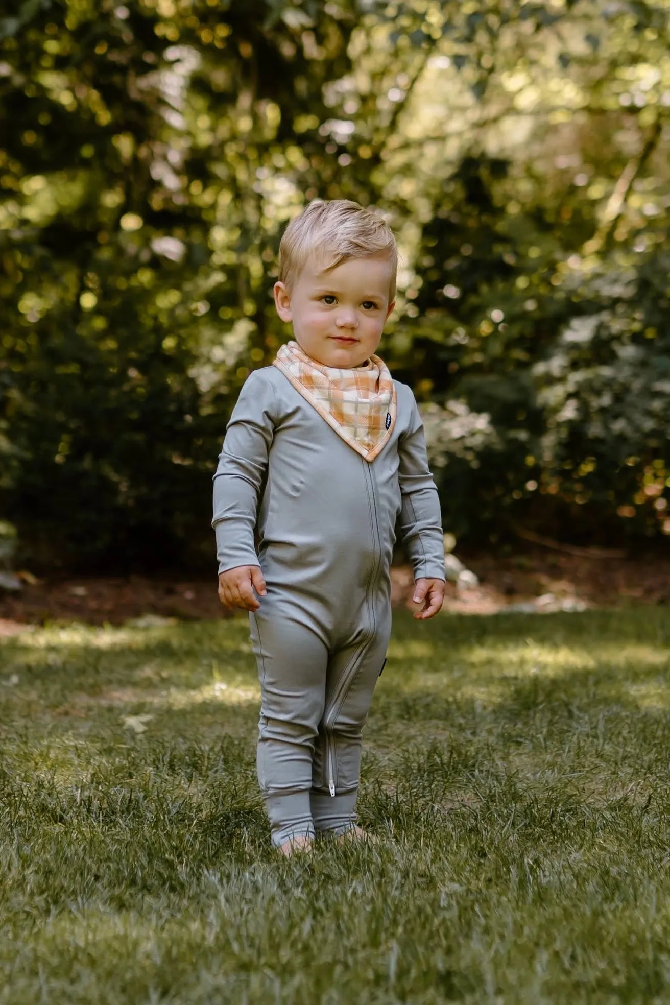 Bandana Bib - Autumn Plaid