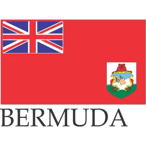 Bermuda Embroidered Flag Badge