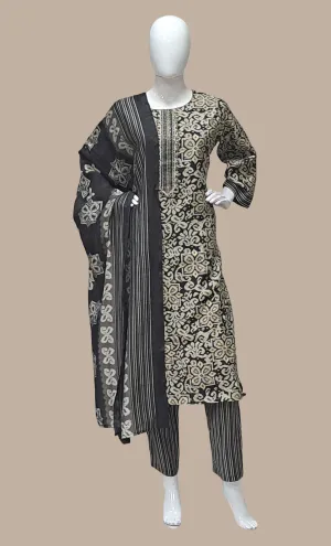 Black Printed Punjabi