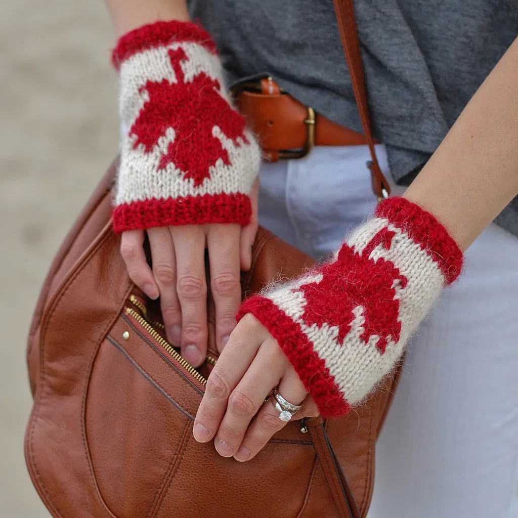 canadian fingerless gloves {knitting pattern}