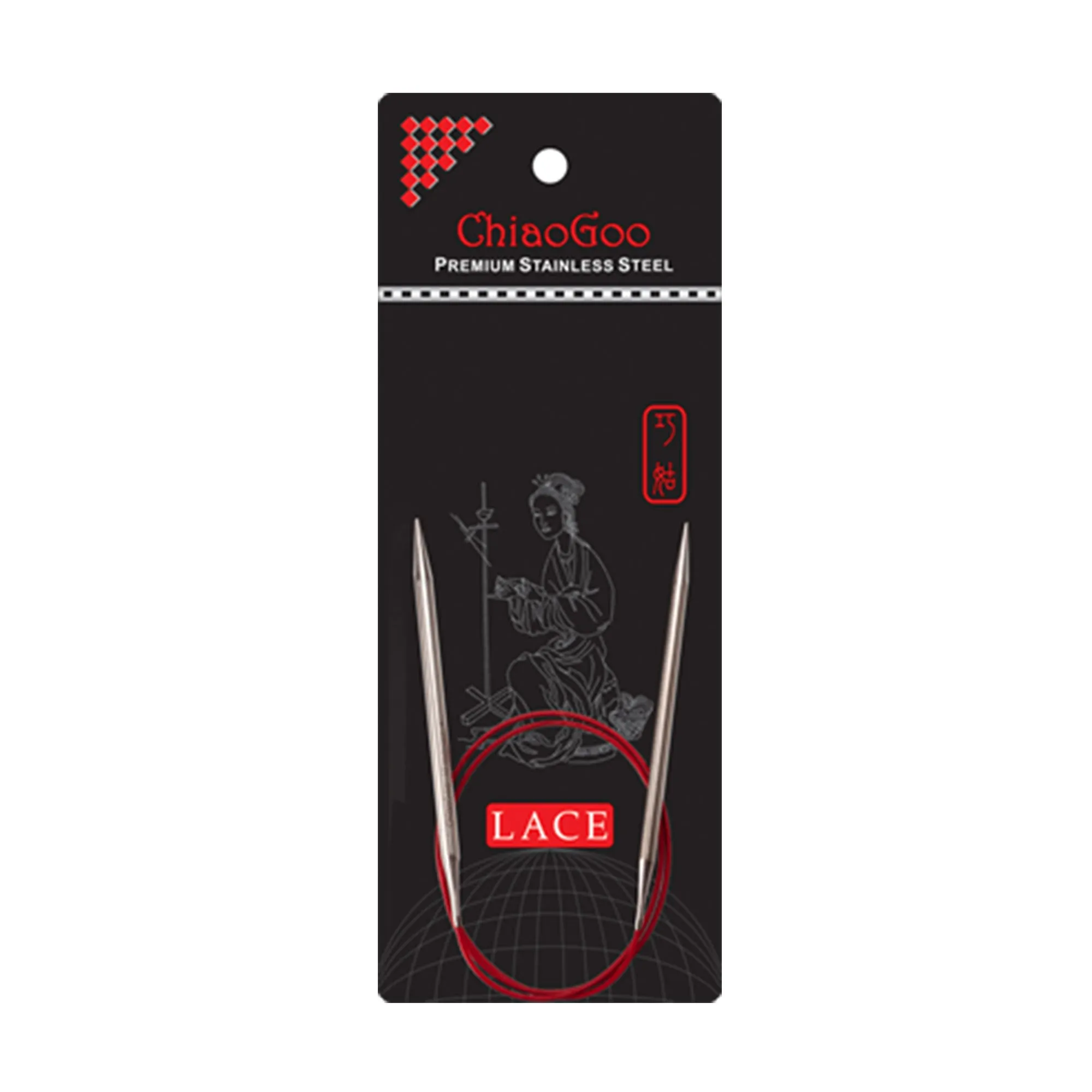 ChiaoGoo RED Lace Circular Needles - US 0 (2.00mm) - 60"