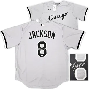 Chicago White Sox Bo Jackson Autographed Gray Nike Jersey Size XL Beckett BAS Witness Stock #218037