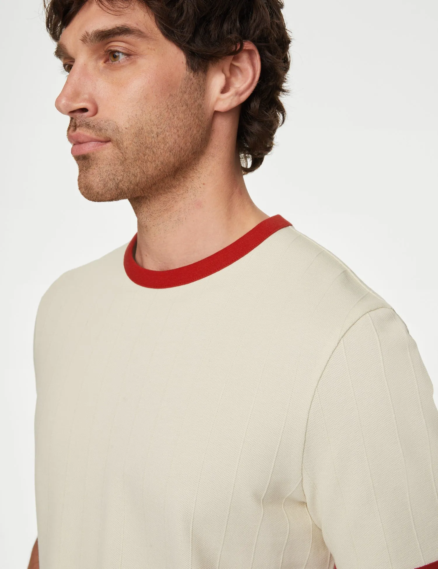 Cotton Rich Textured T-Shirt