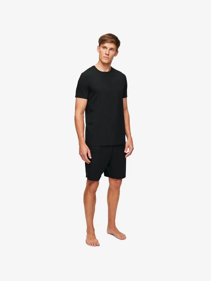 DEREK ROSE Basel 1 Short-Sleeve T-Shirt BLACK