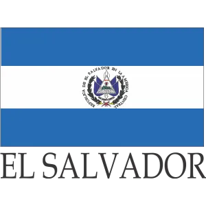 El Salvador Embroidered Flag Badge