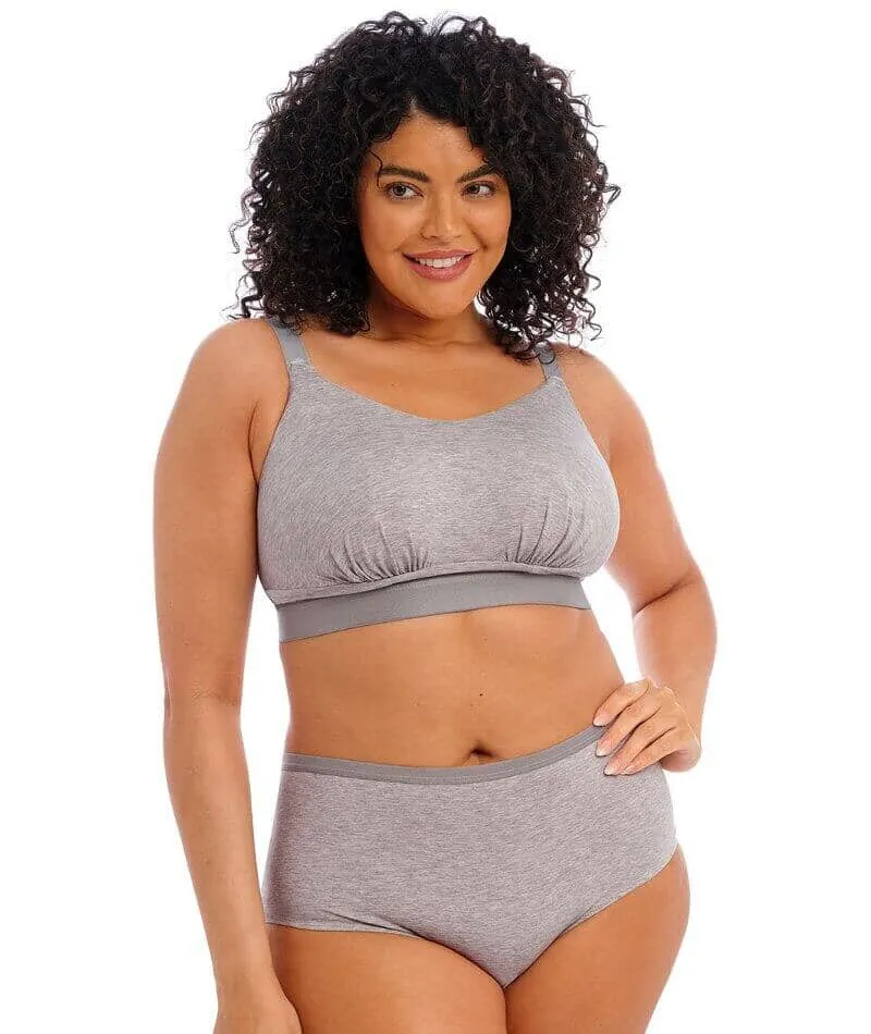 Elomi Downtime Wire-Free Bralette - Grey Marl