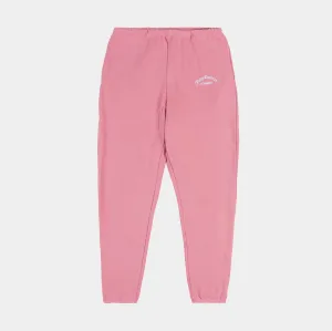 Embroidered Vintage Jogger Womens Pants (Pink)