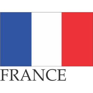 France Embroidered Flag Badge