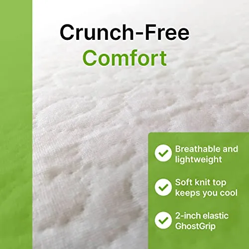 GhostBed Waterproof Mattress Protector & Cover - Noiseless, Lightweight, Breathable & Plastic-Free - Split King