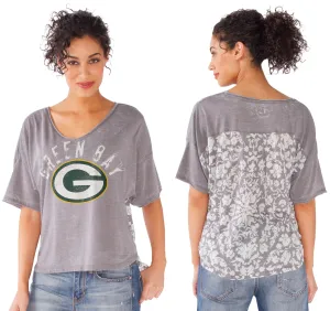 Green Bay Packers Women's Gray Maverick Tee