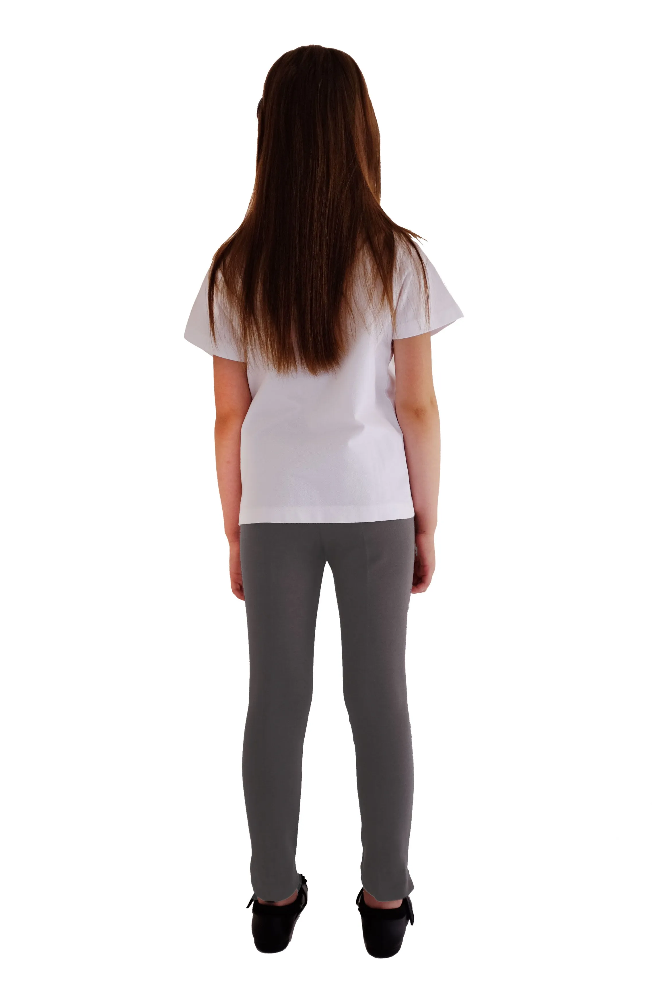 Grey Jersey Organic Cotton School Trousers