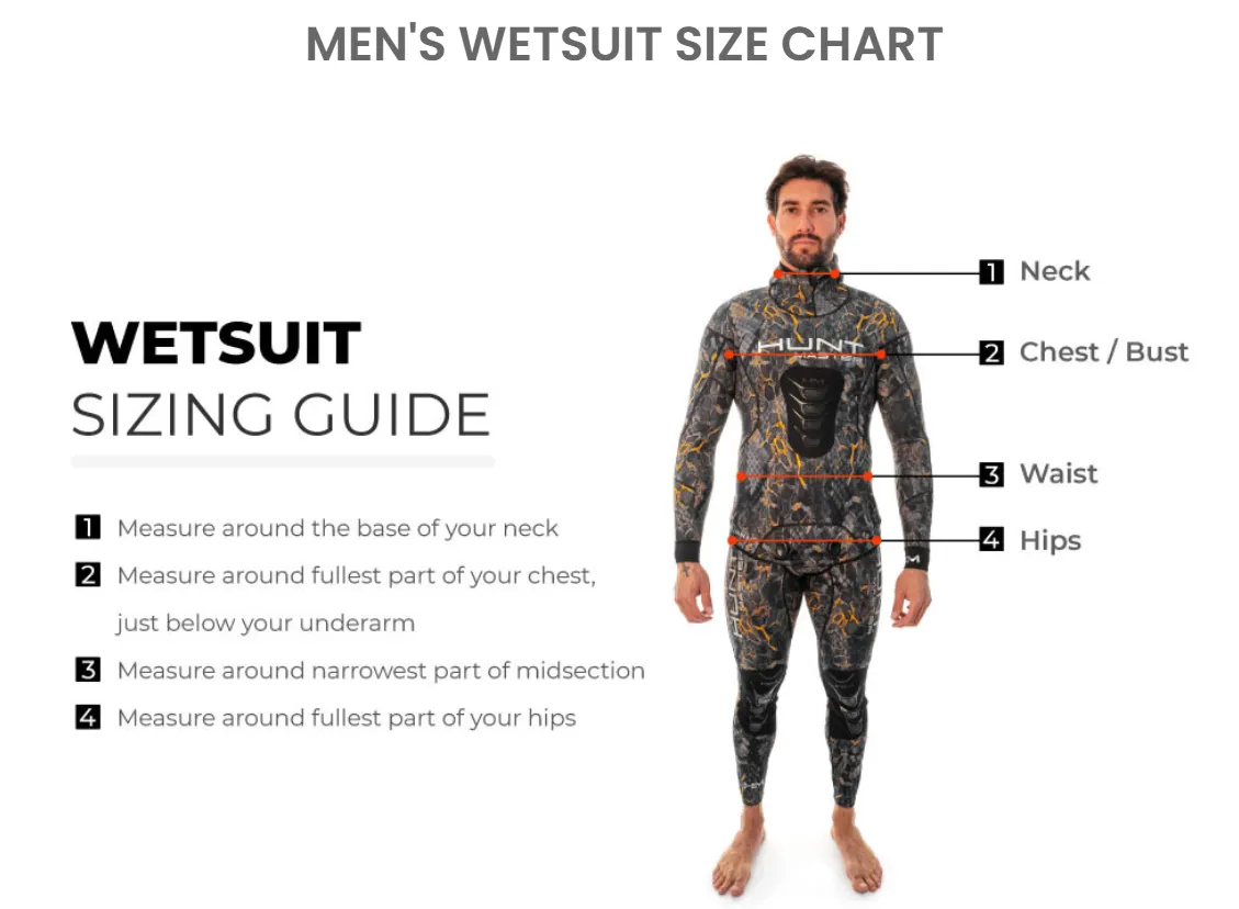 Hunt Master Burnum 'Huntsman' Wetsuit Camo Series 1.5mm or 2mm