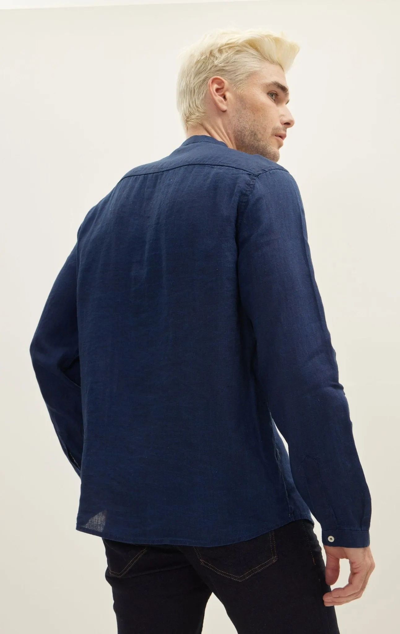 Indigo Linen Shirt