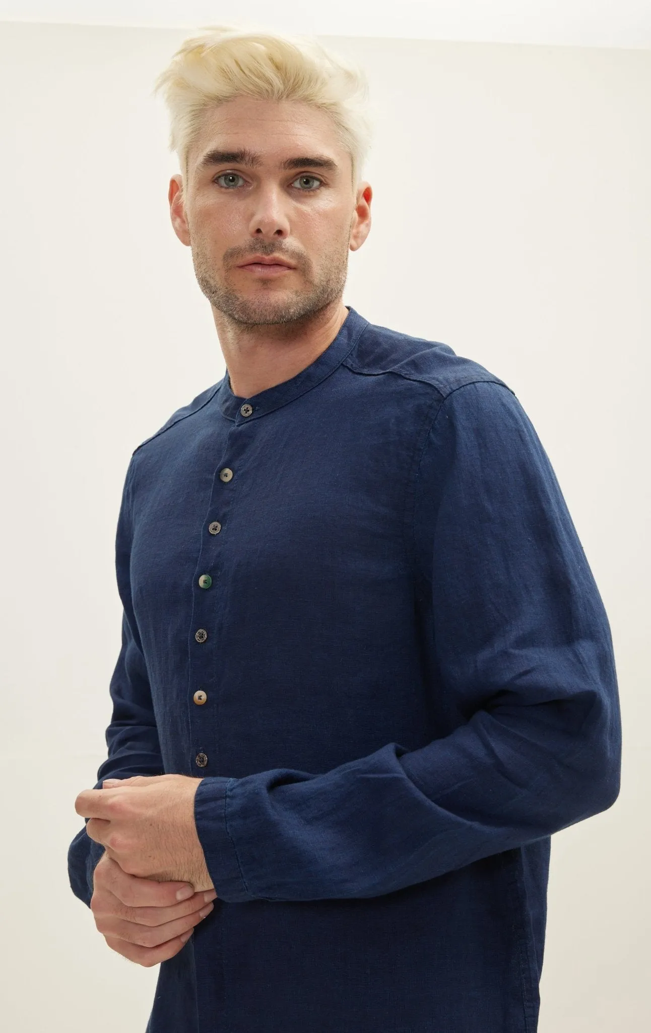 Indigo Linen Shirt