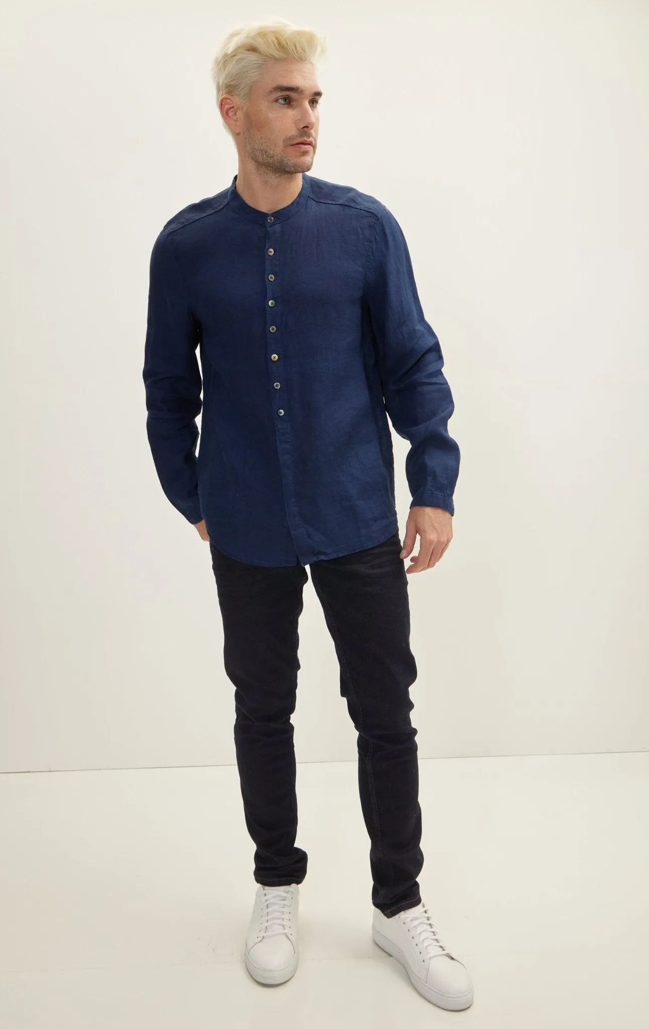 Indigo Linen Shirt