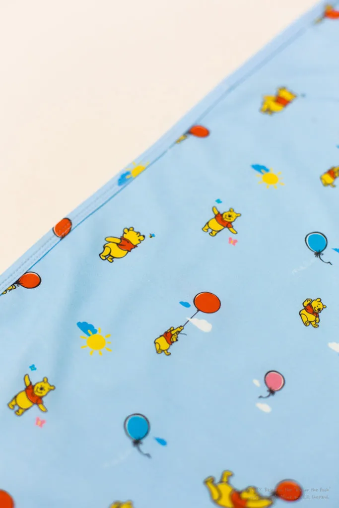 Jersey Blanket - Blue Balloon Pooh