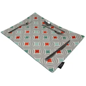 Laila Burnt Orange Cotton Placemat Set