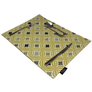 Laila Ochre Yellow Cotton Placemat Set