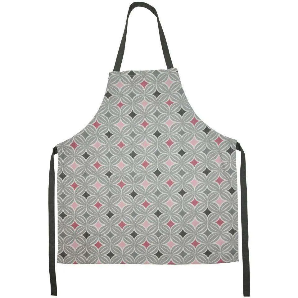 Laila Pink Cotton Print Apron