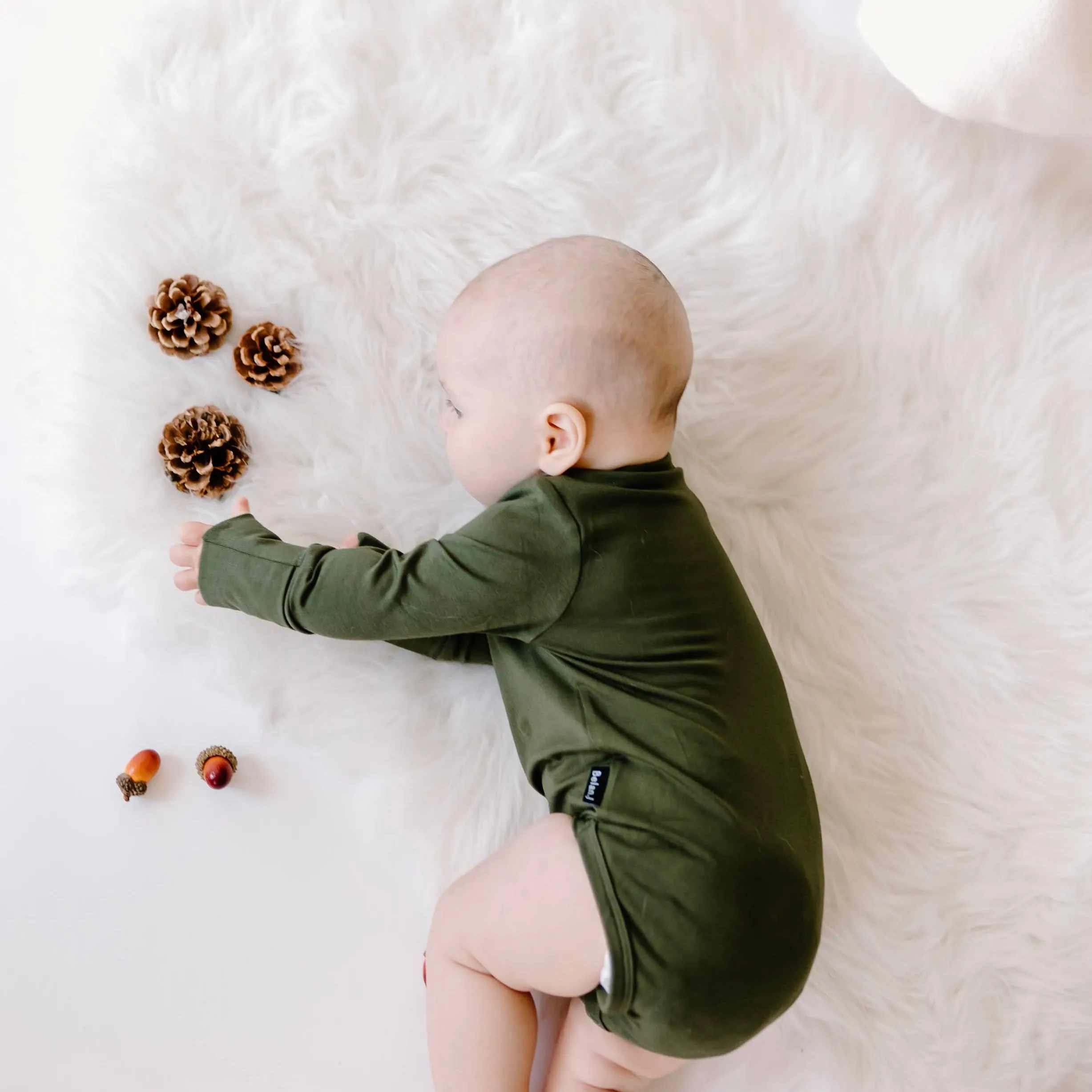 Long Sleeve Onesie - Forest Green