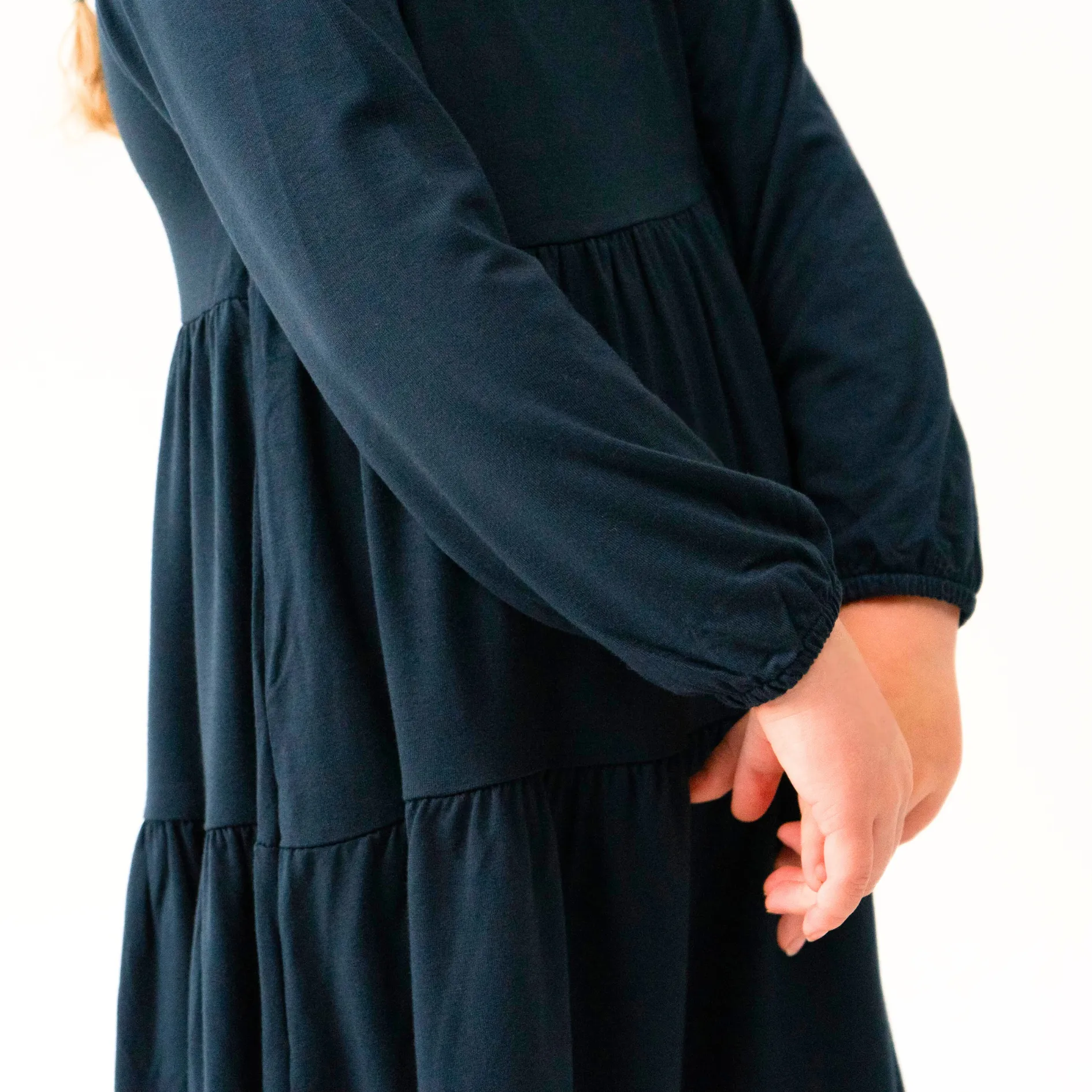 L/S Tiered Dress - Midnight