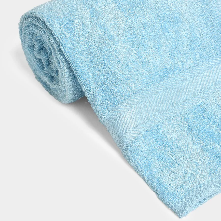 Luxe Blue Terry Bamboo Towel