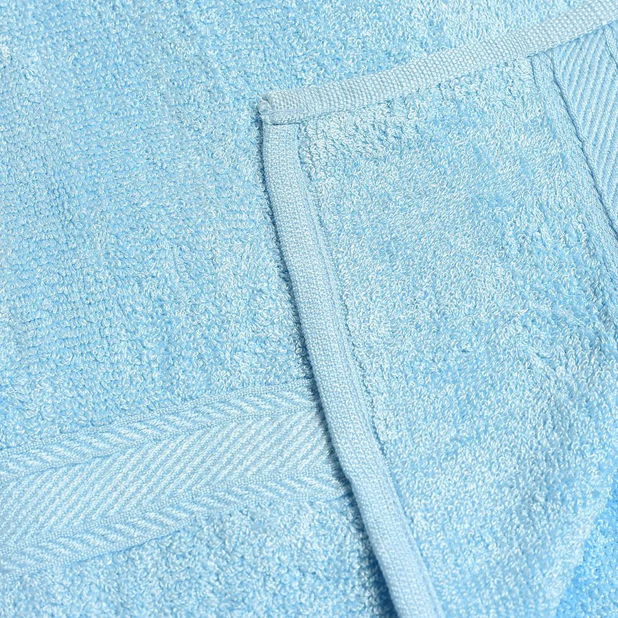 Luxe Blue Terry Bamboo Towel