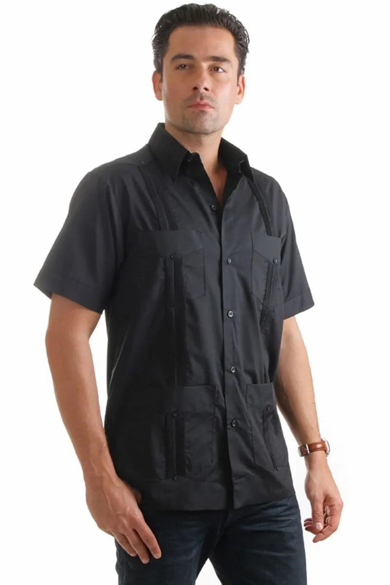 Mojito Collection Big Size Men's Traditional Guayabera Shirt Premium 100% Linen Short Sleeve 3X-8X