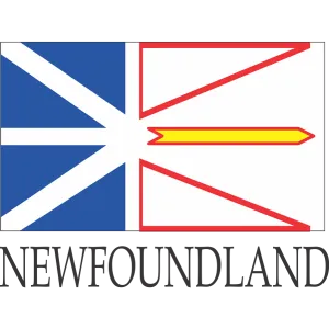 Newfoundland Embroidered Flag Badge