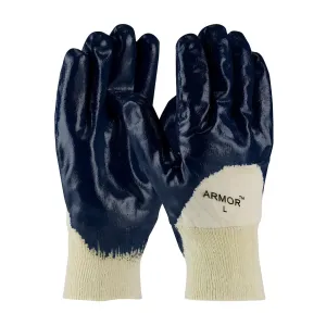 PIP 56-3151/M Nitrile Dipped Glove with Jersey Liner and Smooth Finish on Palm, Fingers & Knuckles - Knit Wrist