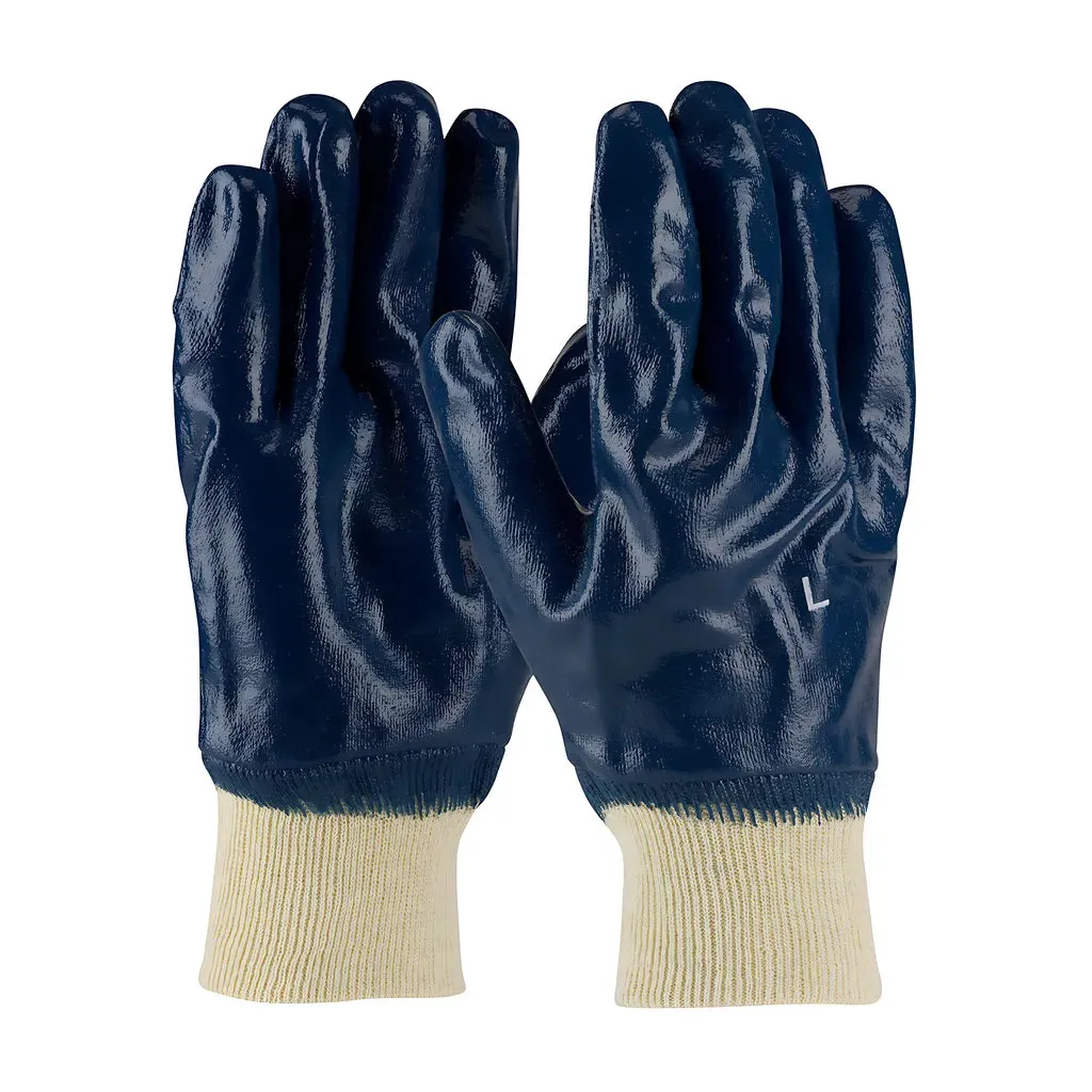 PIP 56-3152/S Nitrile Dipped Glove with Jersey Liner and Smooth Finish on Full Hand   -   Knit Wrist