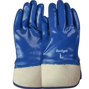 PIP 56-3154/XL Nitrile Dipped Glove with Jersey Liner and Smooth Finish on Full Hand - Plasticized Safety Cuff