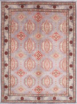 Purple Akcha Revival Hand Knotted Rug