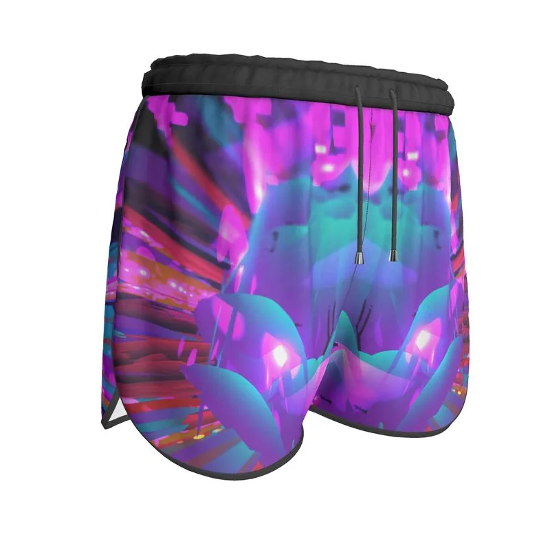 "Dazzling Dahlias" Custom Running Shorts