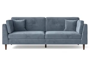 Ragusa 4 Seater Sofa Baby Blue Velvet