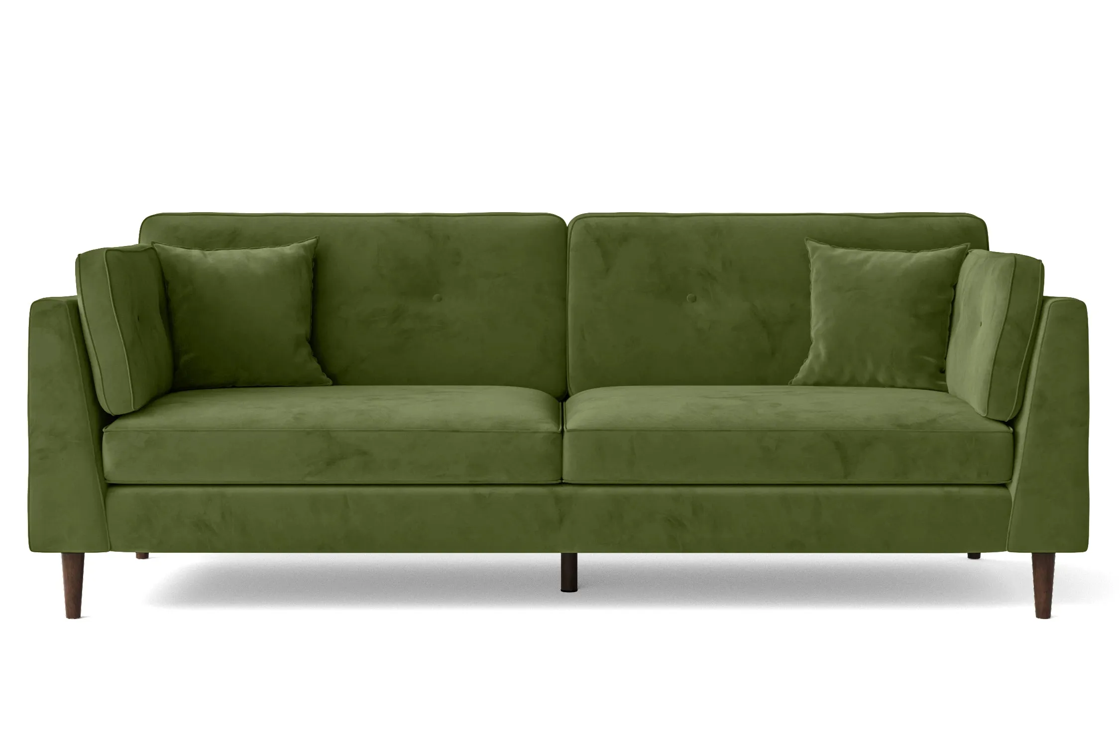 Ragusa 4 Seater Sofa Lime Velvet