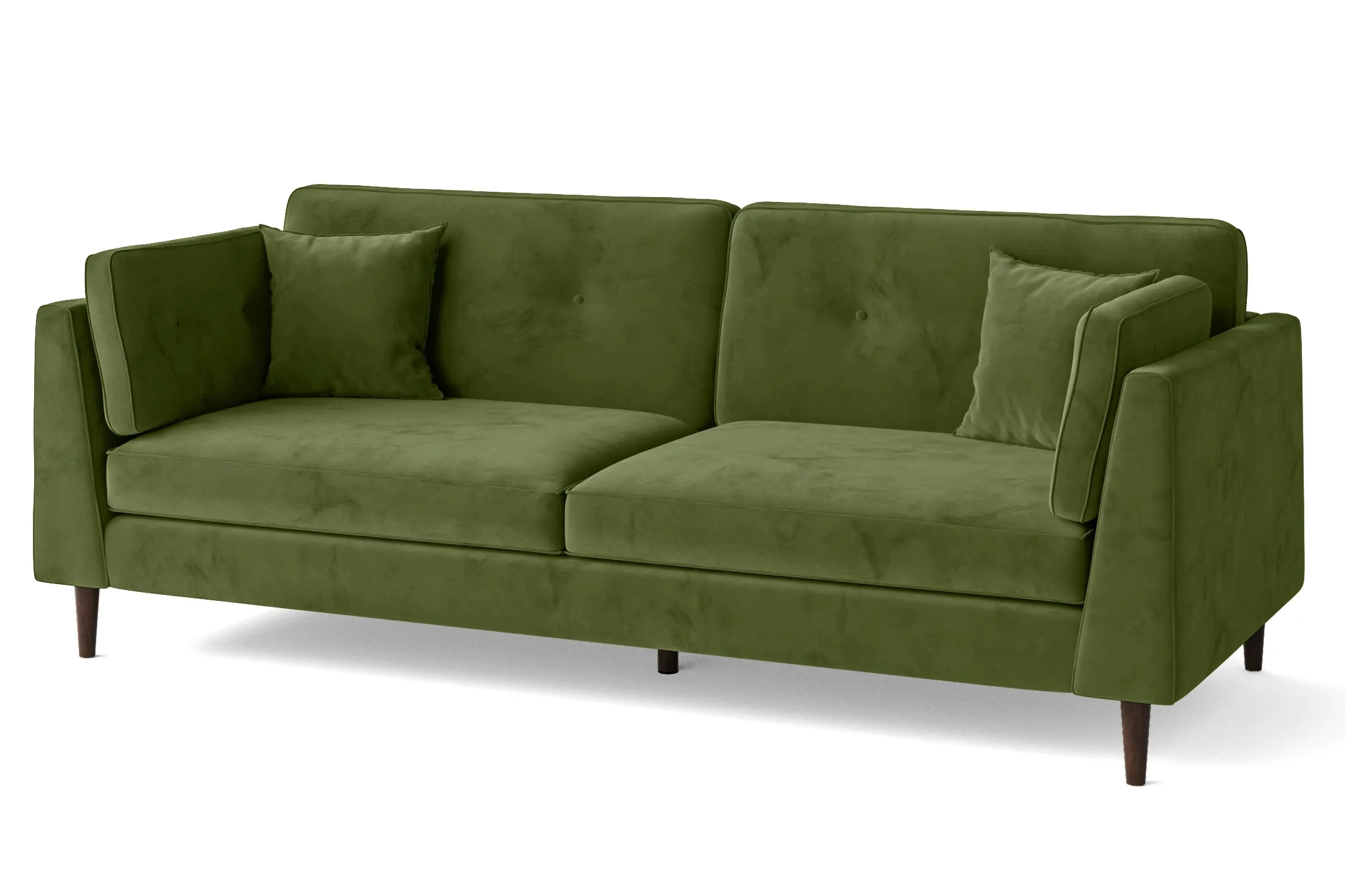 Ragusa 4 Seater Sofa Lime Velvet