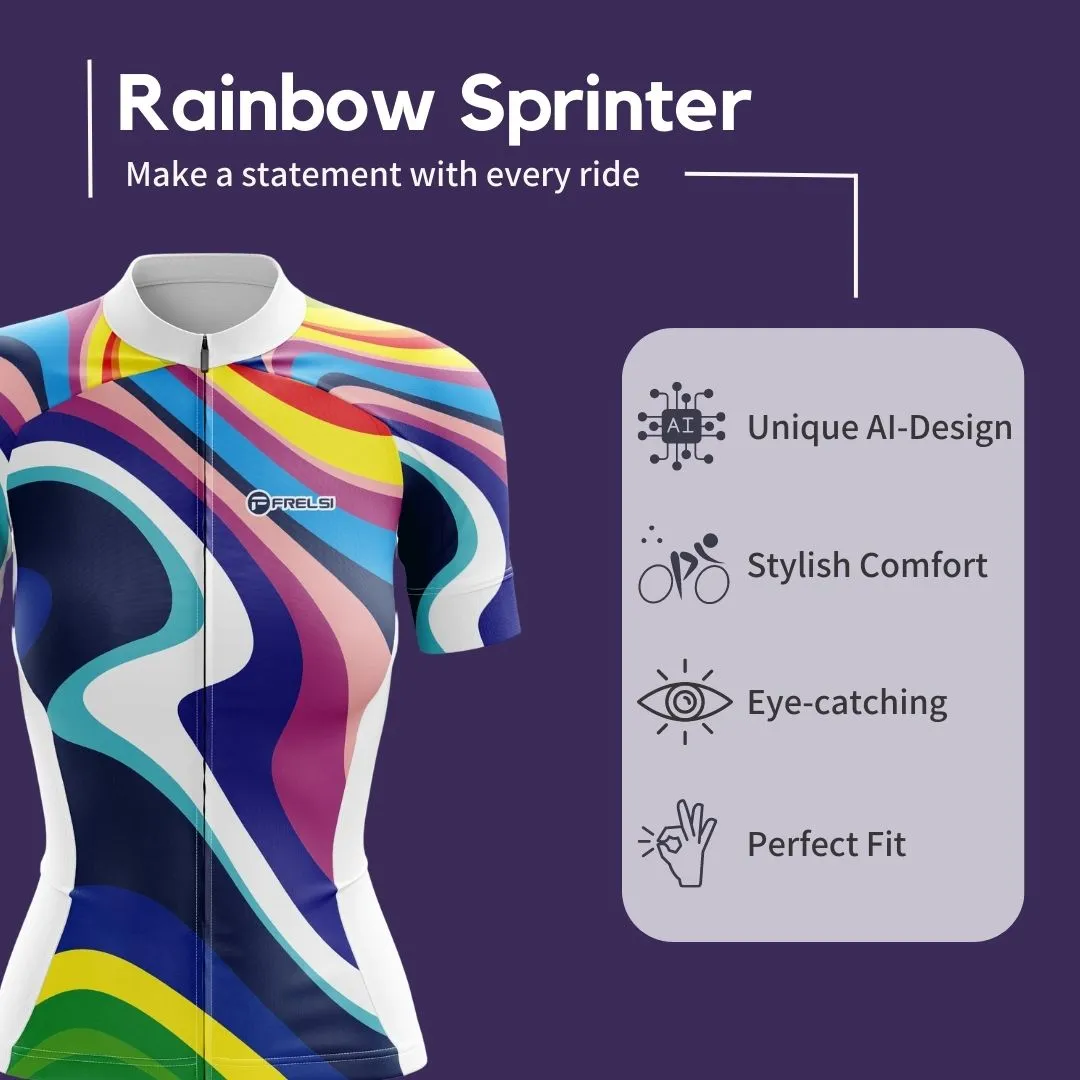 Rainbow Sprinter | Women's Short Sleeve Cycling Set