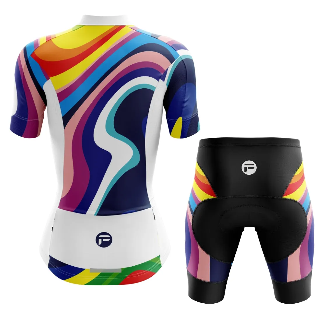 Rainbow Sprinter | Women's Short Sleeve Cycling Set