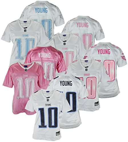 Reebok NFL Women's Assorted Tennessee Titans Vince Young #10 Replica Jersey