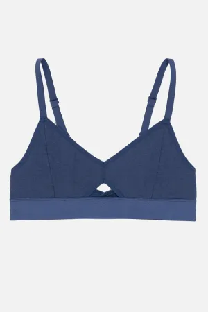 Richer Poorer Cut Out Bralette / Moonlit Ocean