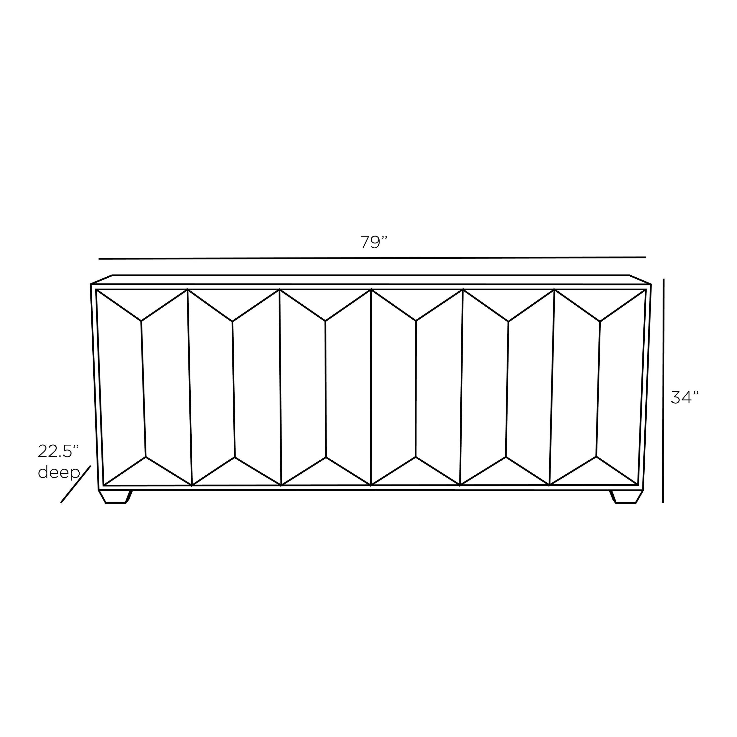 Sapphire Credenza