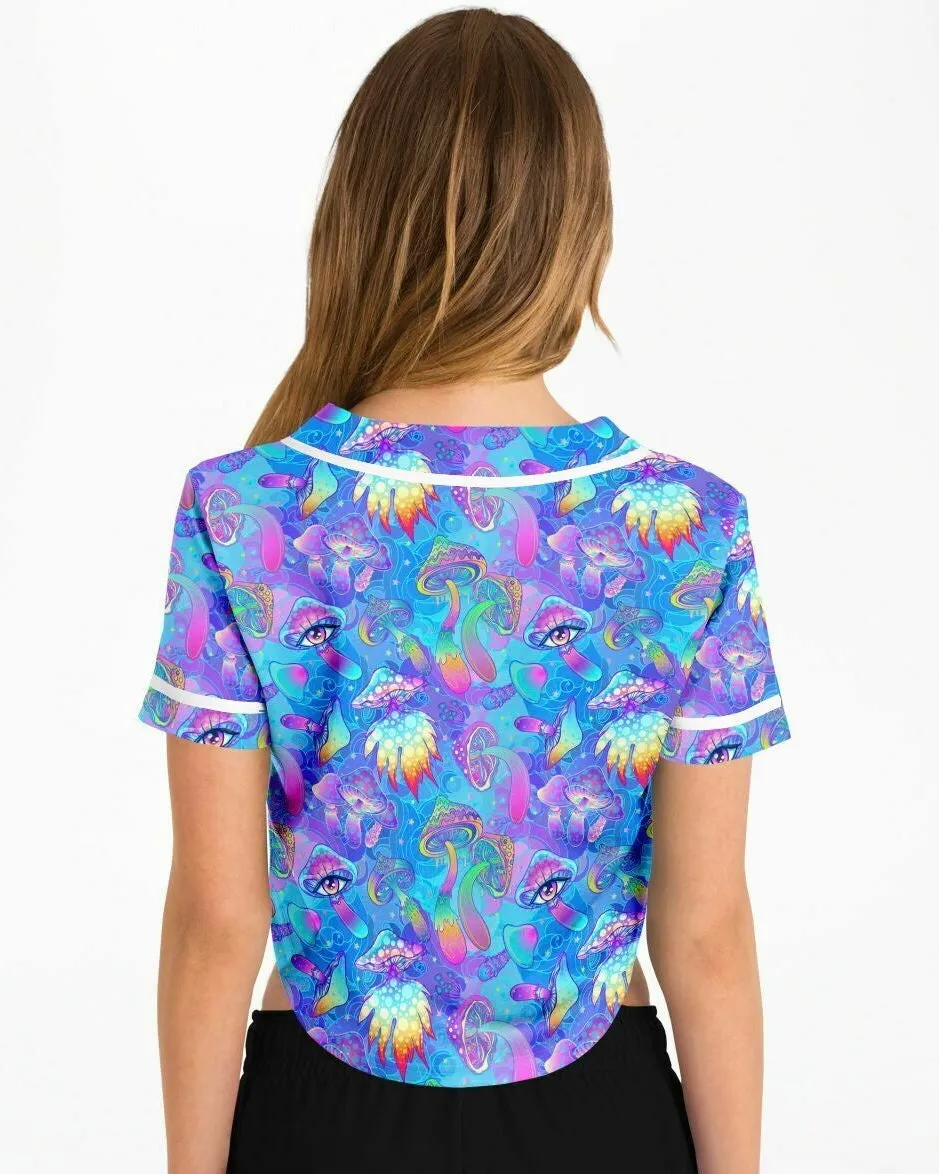 Shroomin Blue Cropped Jersey