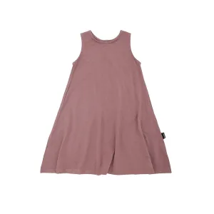 Sleeveless Swing Dress - Twilight Mauve